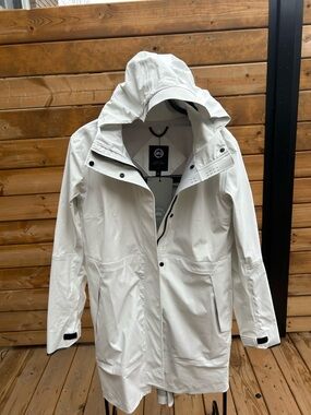 Canada Goose- Hooded Rain – White-NWT